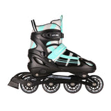2in1 Inliner Schlittschuhe Gr. 39-42, Blau-Grün, verstellbar | NILS EXTREME NH18366A