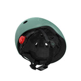 Scoot & Ride Kinderhelm Größe S-M (51-55 cm) forest - Schutzhelm mit LED-Licht