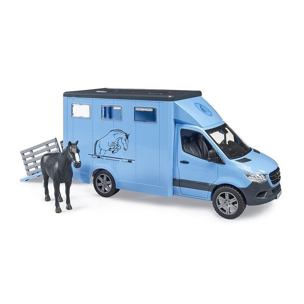 Bruder 02674 - MB Sprinter Tiertransporter mit 1 Pferd