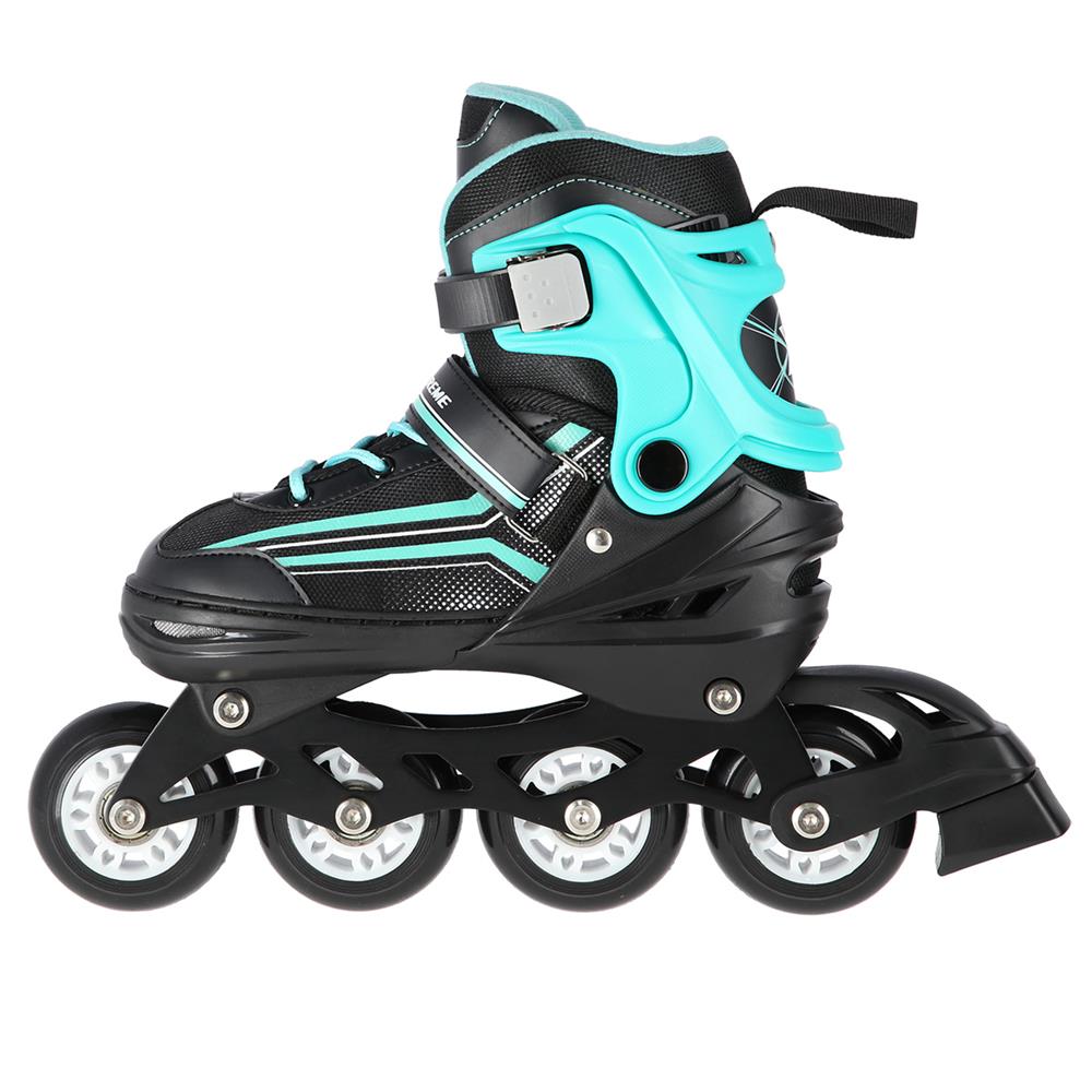 2in1 Inliner Schlittschuhe Gr. 34-38, Schwarz-Blau, verstellbar | NILS EXTREME NH18190