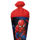 Roth Schultüte Marvel Spiderman, 70cm, rund, Rot(h)-Spitze, Filzverschluss
