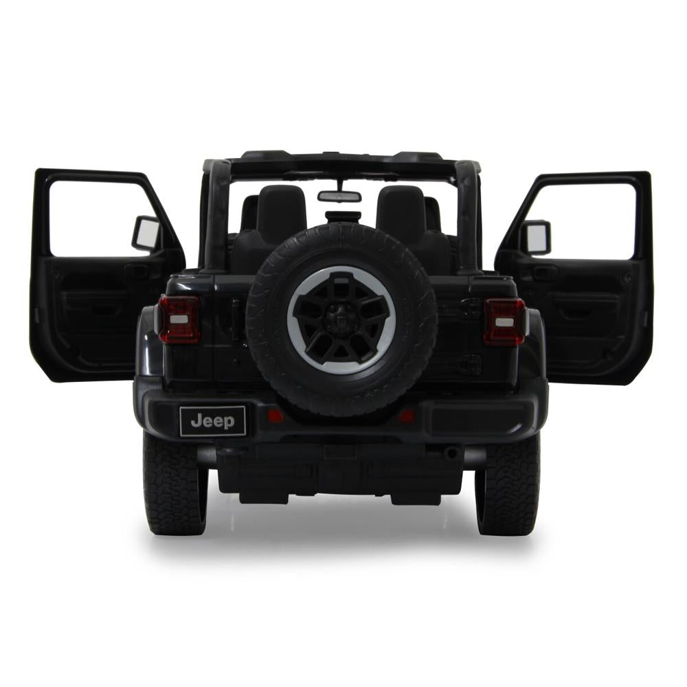 Jamara Jeep Wrangler JL 1:14 schwarz 2,4GHz Tür manuell Ferngesteuertes Auto mit LED Fahrlicht