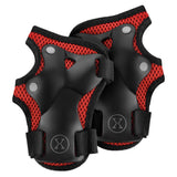 NILS EXTREME H320 Schoner-Set, Rot, Größe L - Protektoren Handgelenk Ellenbogen Knie
