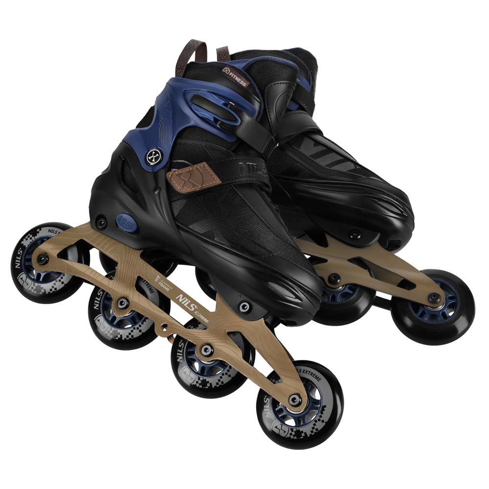 Inlineskates Inliner Gr. 39-42, Dunkelblau, größenverstellbar | NILS EXTREME NA684 VELTO