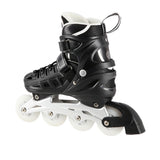 4in1 LED Inliner Schlittschuhe Rollschuhe Gr. 39-42, Schwarz, verstellbar | NILS EXTREME NH10905