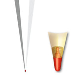 Roth Schultüte-Rohling/Basteltüte, weiß, 85cm, eckig, Rot(h)-Spitze, mit Tüllverschluss (rot)