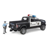 Bruder 02505 - RAM 2500 Polizei Pickup mit Polizist, 1:16, mit Licht & Sound