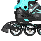 2in1 Inliner Schlittschuhe Gr. 34-38, Schwarz-Blau, verstellbar | NILS EXTREME NH18190