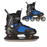 2in1 Inliner Schlittschuhe Gr. 39-43, Schwarz-Orange, verstellbar | NILS EXTREME NH18188A