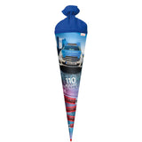 Roth Schultüte Polizei 110, 70cm, rund, Rot(h)-Spitze, Filzverschluss