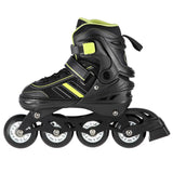 2in1 Inliner Schlittschuhe Gr. 34-38, Schwarz-Limettengrün, verstellbar | NILS EXTREME NH18191