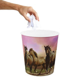Idena Papierkorb, Pferde - 9 Liter Mülleimer/Apfalleimer aus Kunststoff