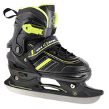 2in1 Inliner Schlittschuhe Gr. 34-38, Schwarz-Limettengrün, verstellbar | NILS EXTREME NH18191