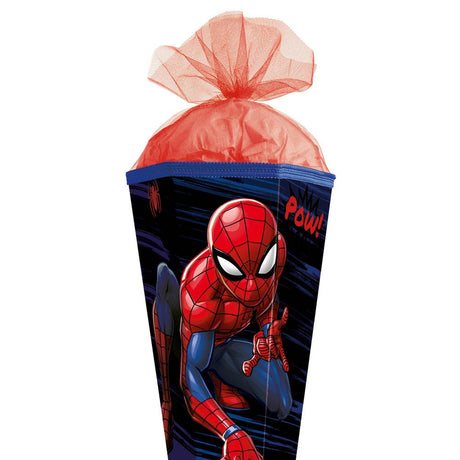 Roth Extra große XXL Schultüte Marvel Spiderman, 100cm, eckig, Rot(h)-Spitze, Tüllverschluss