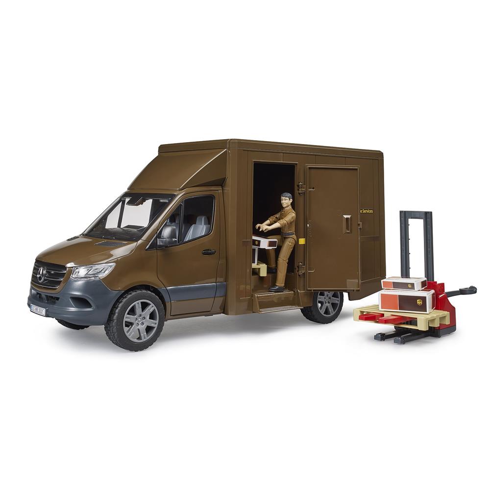 Bruder 02678 - MB Sprinter UPS mit Fahrer und Zubehör