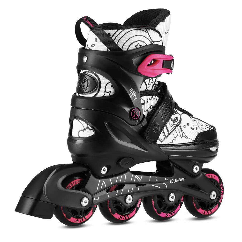 4in1 Inliner Schlittschuhe Rollschuhe Gr. 35-38, verstellbar | NILS EXTREME NH10907 TINTY