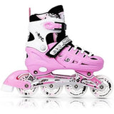 4in1 Inliner Schlittschuhe Rollschuhe Gr. 35-38, Rosa, verstellbar | NILS EXTREME NH10905