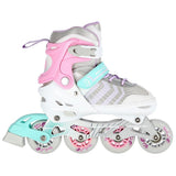 4in1 Inliner Schlittschuhe Rollschuhe Gr. 39-43, Rosa, verstellbar | NILS EXTREME NH18192