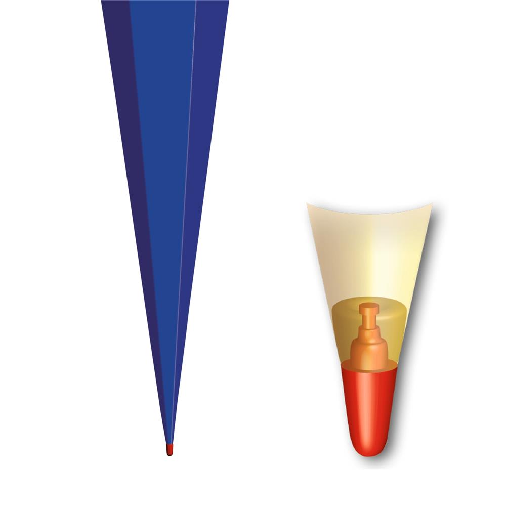 Roth Schultüte-Rohling/Basteltüte, ultramarinblau, 85cm, eckig, Rot(h)-Spitze, ohne Verschluss