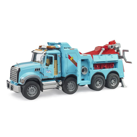 Bruder 02831 – Mack Granite Abschlepp-LKW mit Light & Sound Modul, Maßstab 1:16