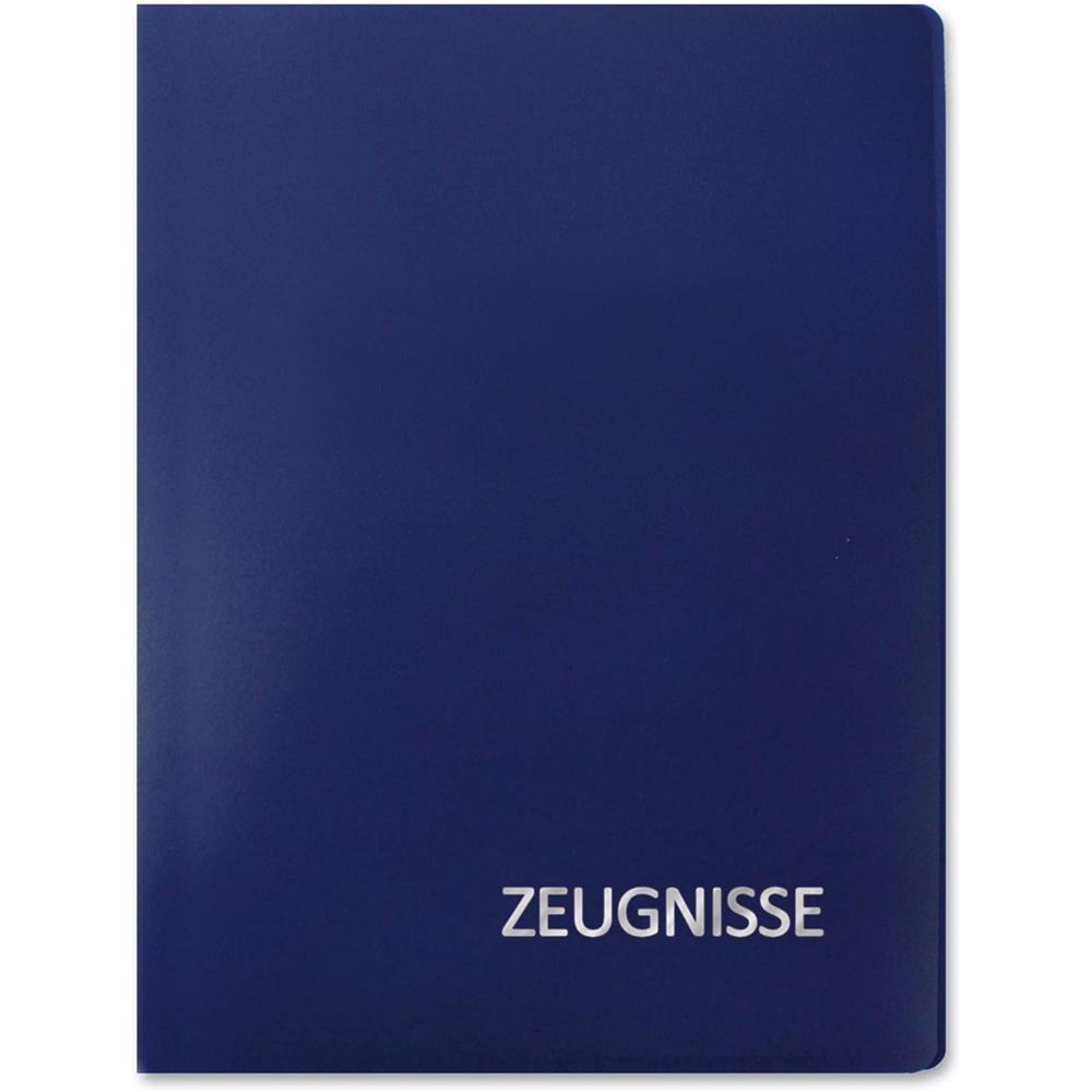 Roth Zeugnismappe Basic Blau, mit 20 A4 Klarsichthüllen