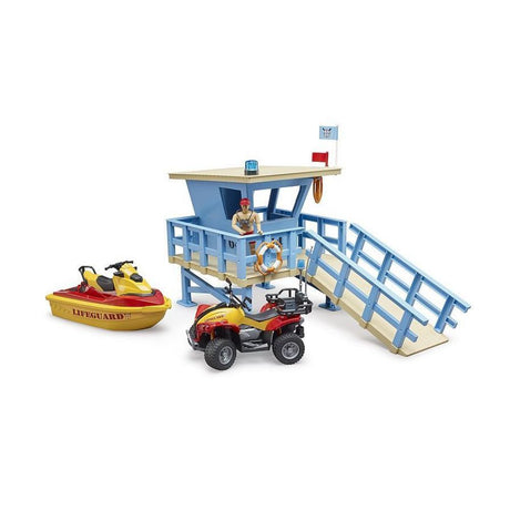 Bruder 62785 - bworld Life Guard mit Stand Up Paddle