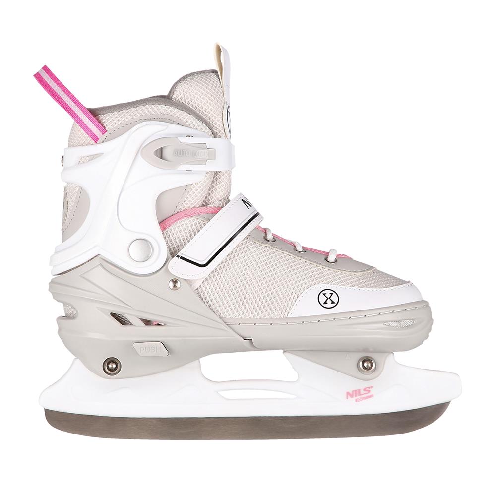 2in1 Inliner Schlittschuhe Gr. 34-38, Grau-Rosa, verstellbar | NILS EXTREME NH18188A