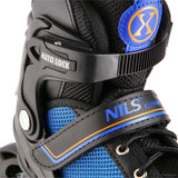 2in1 Inliner Schlittschuhe Gr. 34-38, Schwarz-Orange, verstellbar | NILS EXTREME NH18188A