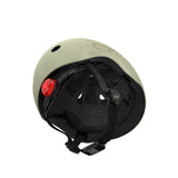 Scoot & Ride Kinderhelm Größe S-M (51-55 cm) olive - Schutzhelm mit LED-Licht