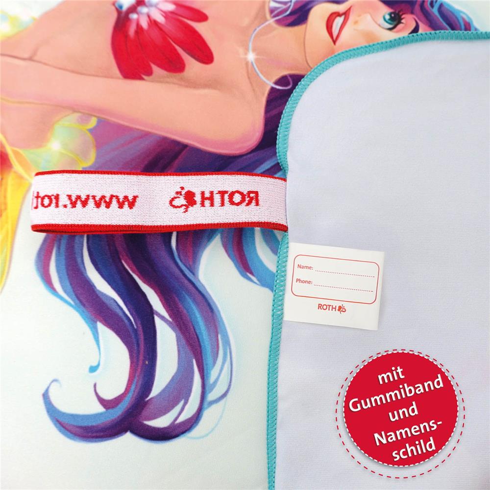 Roth Kinder-Badetuch, Magische Meerjungfrau, 60 cm x 120 cm, schnell trocknend