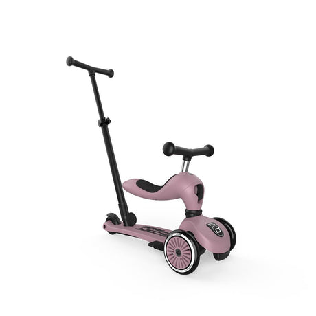 Scoot & Ride Highwaykick 1 Push and Go, wildberry - Kinderroller mit Schiebestange