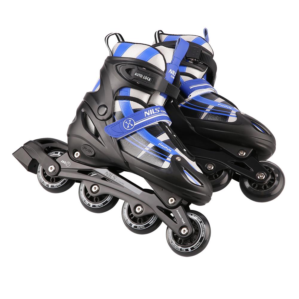 2in1 Inliner Schlittschuhe Gr. 34-38, Dunkelblau, verstellbar | NILS EXTREME NH18366A