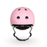 Scoot & Ride Reflektierender Kinderhelm Größe XXS-S (45-51 cm) rose - mit LED-Licht