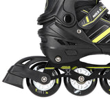 2in1 Inliner Schlittschuhe Gr. 34-38, Schwarz-Limettengrün, verstellbar | NILS EXTREME NH18191