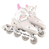 2in1 Inliner Schlittschuhe Gr. 34-38, Grau-Rosa, verstellbar | NILS EXTREME NH18188A