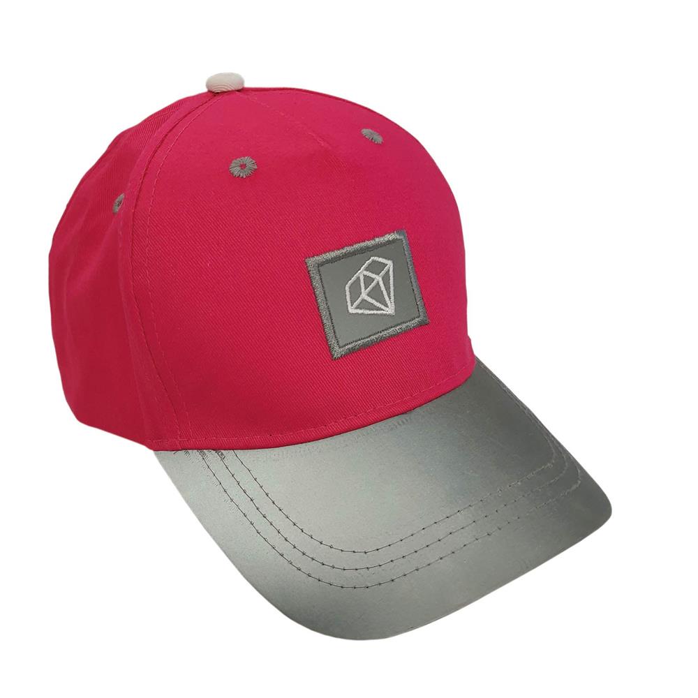Roth ReflActions Kinder-Basecap Diamant, Pink, 5-8 Jahre, 50-54cm, mit reflektierendem Schirm