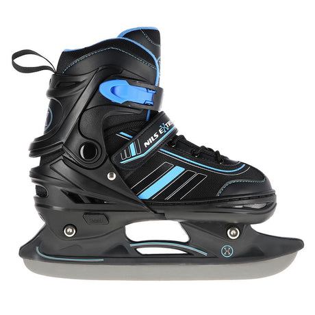 2in1 Inliner Schlittschuhe Gr. 34-38, Schwarz-Blau, verstellbar | NILS EXTREME NH18191