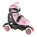 4in1 Inliner Schlittschuhe Rollschuhe Gr. 35-38, Rosa, verstellbar | NILS EXTREME NH18331