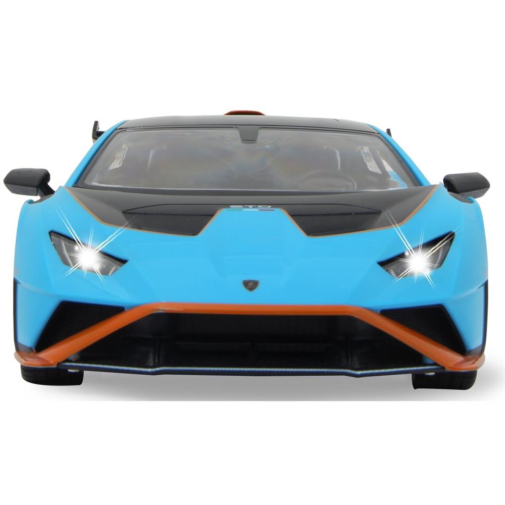 Jamara Lamborghini Huracán STO 1:14 blau 2,4GHz Tür manuell Ferngesteuertes Auto mit LED Fahrlicht