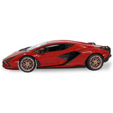 Jamara Lamborghini Sián FKP 37 1:14 rot 2,4GHz Tür manuell Ferngesteuertes Auto mit LED Fahrlicht