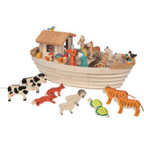 Holztiger Arche Noah mit abnehmbarer Kajüte, Holzspielzeug, ab 3 Jahren