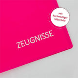 Roth Zeugnismappe Basic Magenta, mit 20 A4 Klarsichthüllen