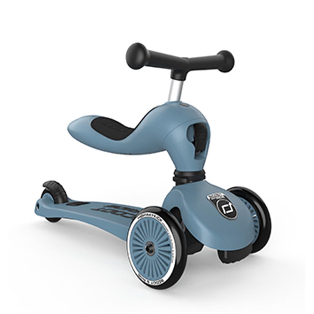 Scoot & Ride Highwaykick 1, steel - 2in1 Kinderroller, ab 1 Jahr