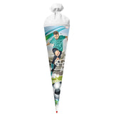 Roth Schultüte Fußballstar, 70cm, rund, Rot(h)-Spitze, Filzverschluss, mit Sound