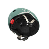 Scoot & Ride Kinderhelm Größe XXS-S (45-51 cm) forest - Schutzhelm mit LED-Licht