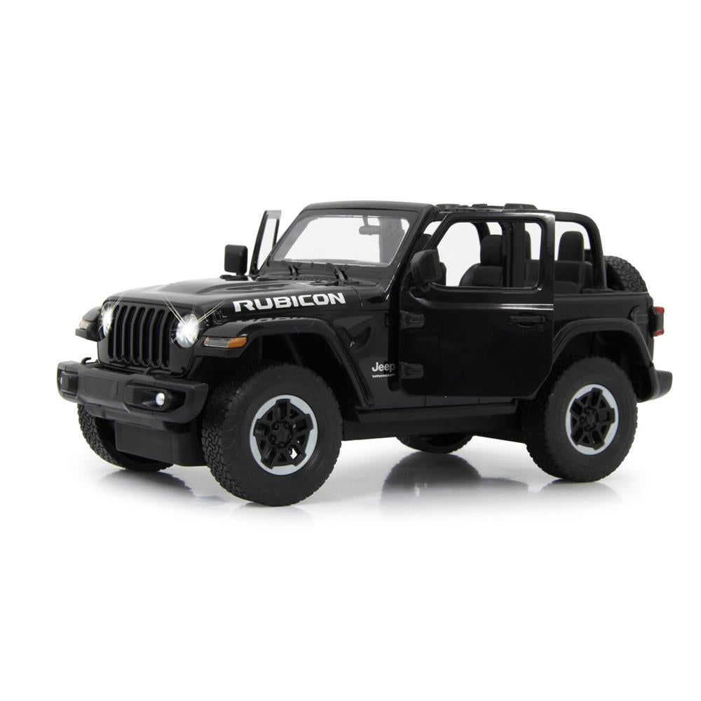 Jamara Jeep Wrangler JL 1:14 schwarz 2,4GHz Tür manuell Ferngesteuertes Auto mit LED Fahrlicht