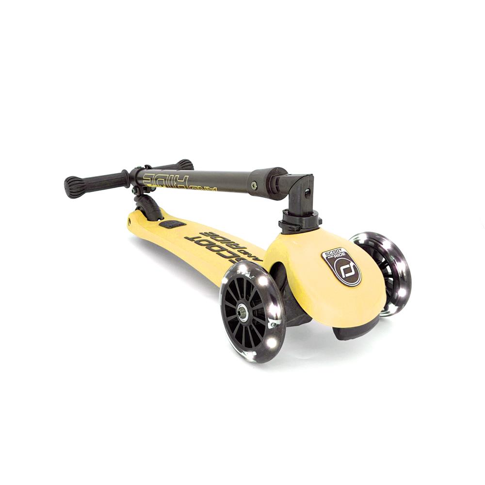 Scoot & Ride Highwaykick 3 LED Scooter, lemon - Kinderroller, ab 3 Jahren