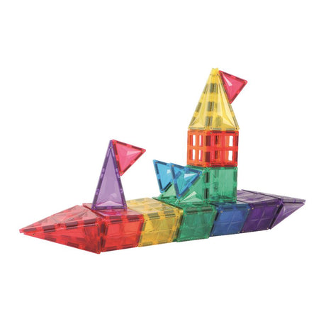 Cleverclixx Original-Bausatz in Knallfarben 60 Teile, langlebiges Magnetspielzeug, Magnetfliesen