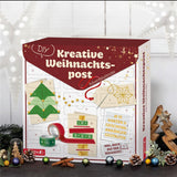 Roth Adventskalender Kreative Weihnachtspost – 24 Bastelsets für Karten & Anhänger mit Anleitung