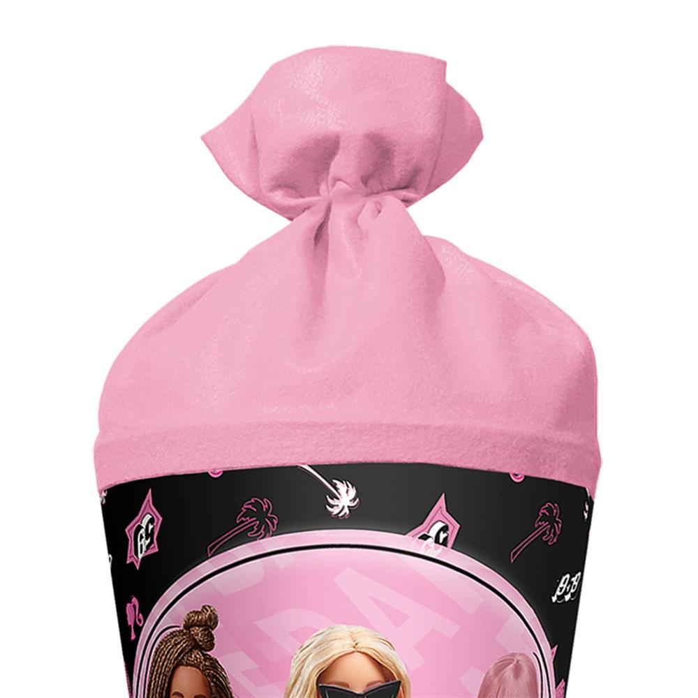 Roth Schultüte Barbie, 70cm, rund, Rot(h)-Spitze, Filzverschluss
